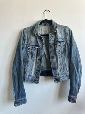 American Eagle Outfitters Y2K Light/Medium Blue Denim Jacket Size Small
